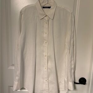 Ralph Lauren White linen Blouse
